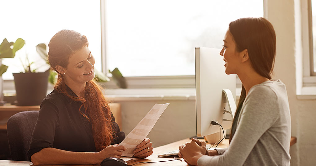 Entrepreneur working with a business coach.